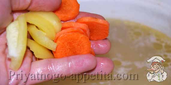 морковь с перцем в суп
