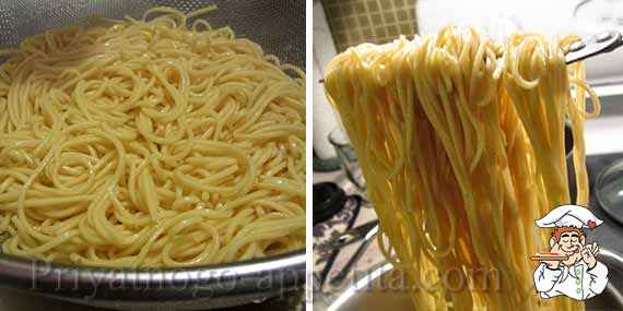 спагетти отваренные