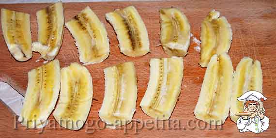 резаные бананы