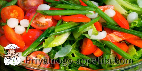 Салат из красного болгарского перца