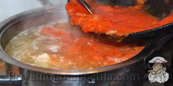 томатная зажарка в харчо