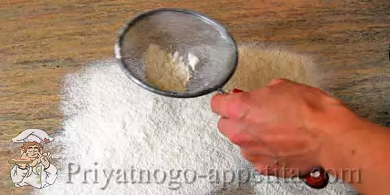 просеянная мука