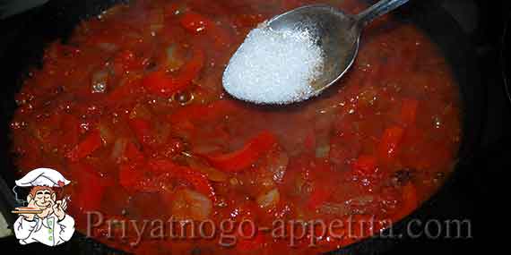 сахар в томатный соус