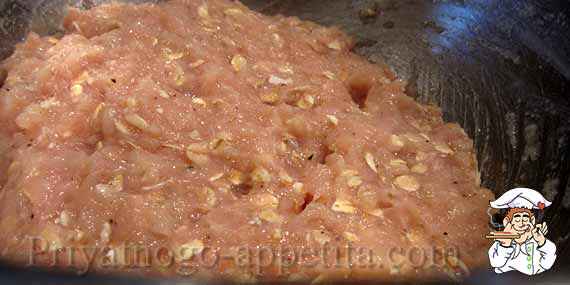 фарш с овсянкой