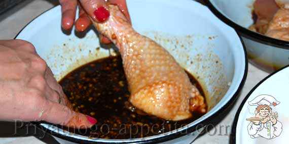 медово соевый маринад для курицы