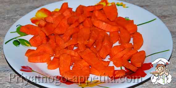 резаная морковь