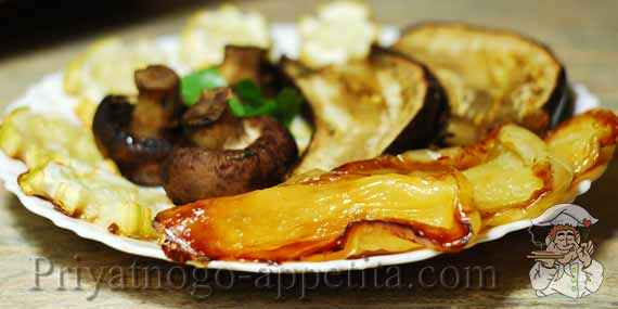 жареные овощи для мяса