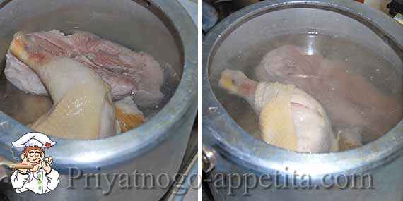 вареное мясо в скороварке