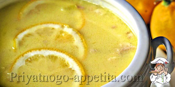 Суп с лимоном