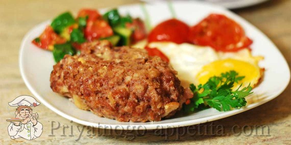 Мясные зразы с яйцом