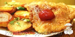 Куриные отбивные в кляре